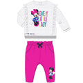 Trening Fetițe 2 Piese Minnie Mouse Lovely Little Lady Alb/Fucsia