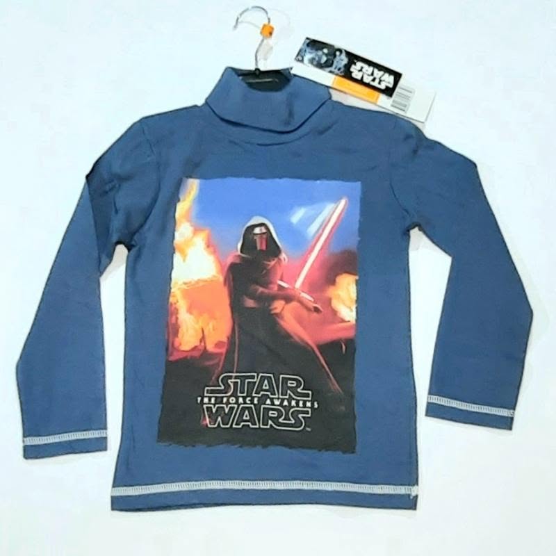 Helanca baieti Star Wars albastru guler inalt