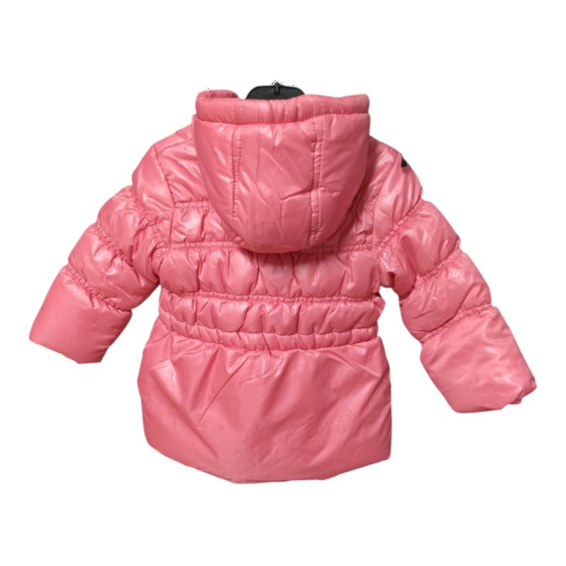 Geacă groasă de iarnă fetițe Disney Princess roz-bombon cu glugă și interior fleece, mărime 18 luni (81 cm) - Nouă cu etichetă