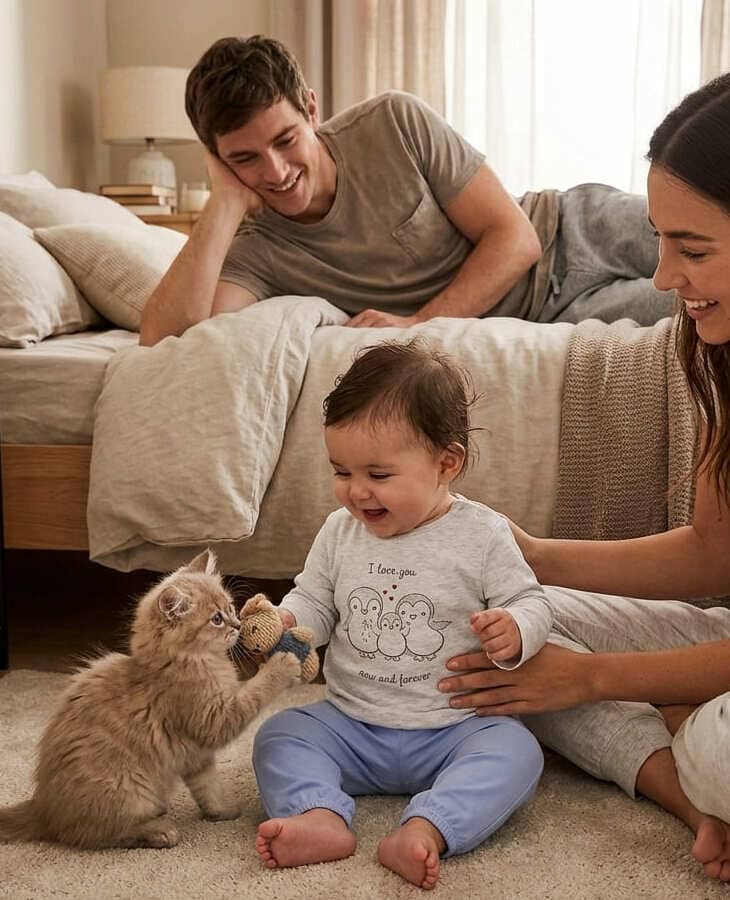 Pijama Fete Zippy Gri-Melanj cu Imprimeu Pinguini | NOUĂ CU ETICHETĂ | Mărimi 6 luni - 3 ani