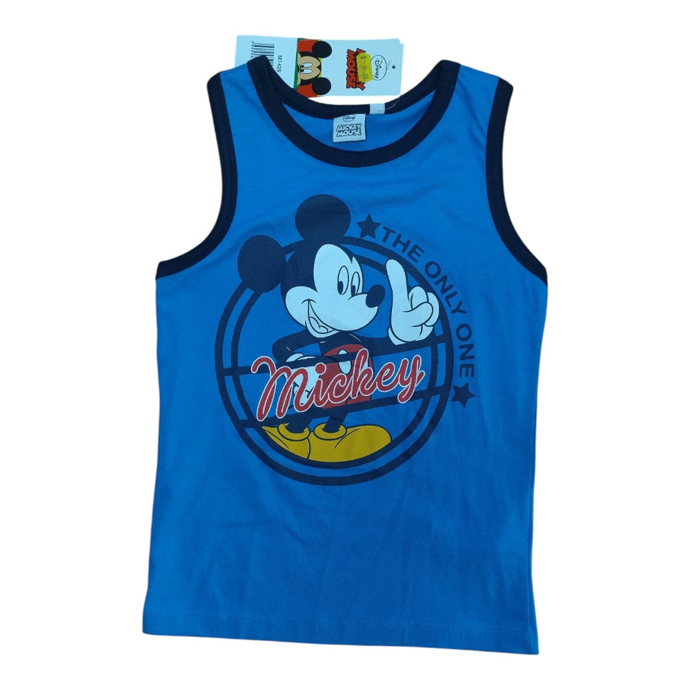 Maiou Mickey Mouse pentru copii, albastru cu margini bleumarin
