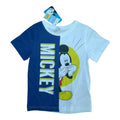 Tricou Mickey Mouse pentru copii, roșu cu alb, cu mâneci scurte