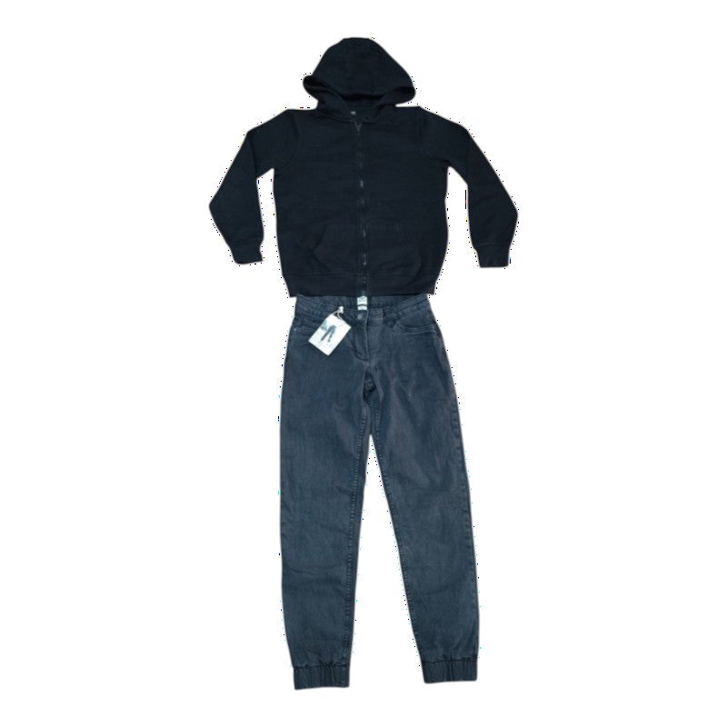 1. Mega-Lot Toamnă-Iarnă Fetiță 11-12 ani (146-152 cm) – 20 Piese de Brand (H&M, Adidas) + 2 Geci Incluse
