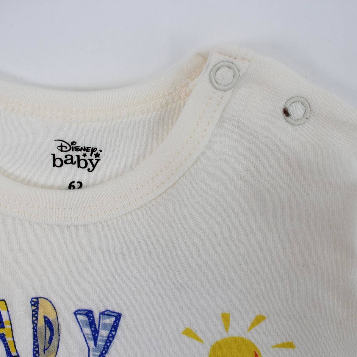 Compleu Disney Baby Simba din bumbac, crem și bleumarin