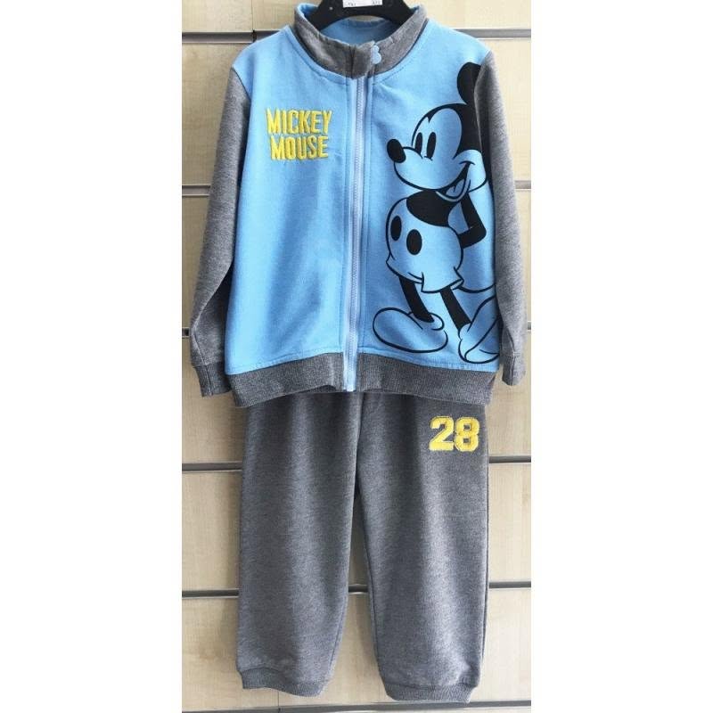 Trening Disney Baby Mickey Mouse - vedere față completă Albastru/Gri