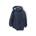 Geacă Lungă de Iarnă H&M Tip Parka cu Glugă și Căptușeală Turcoaz – (Mărimea 9-10ani | Second Hand