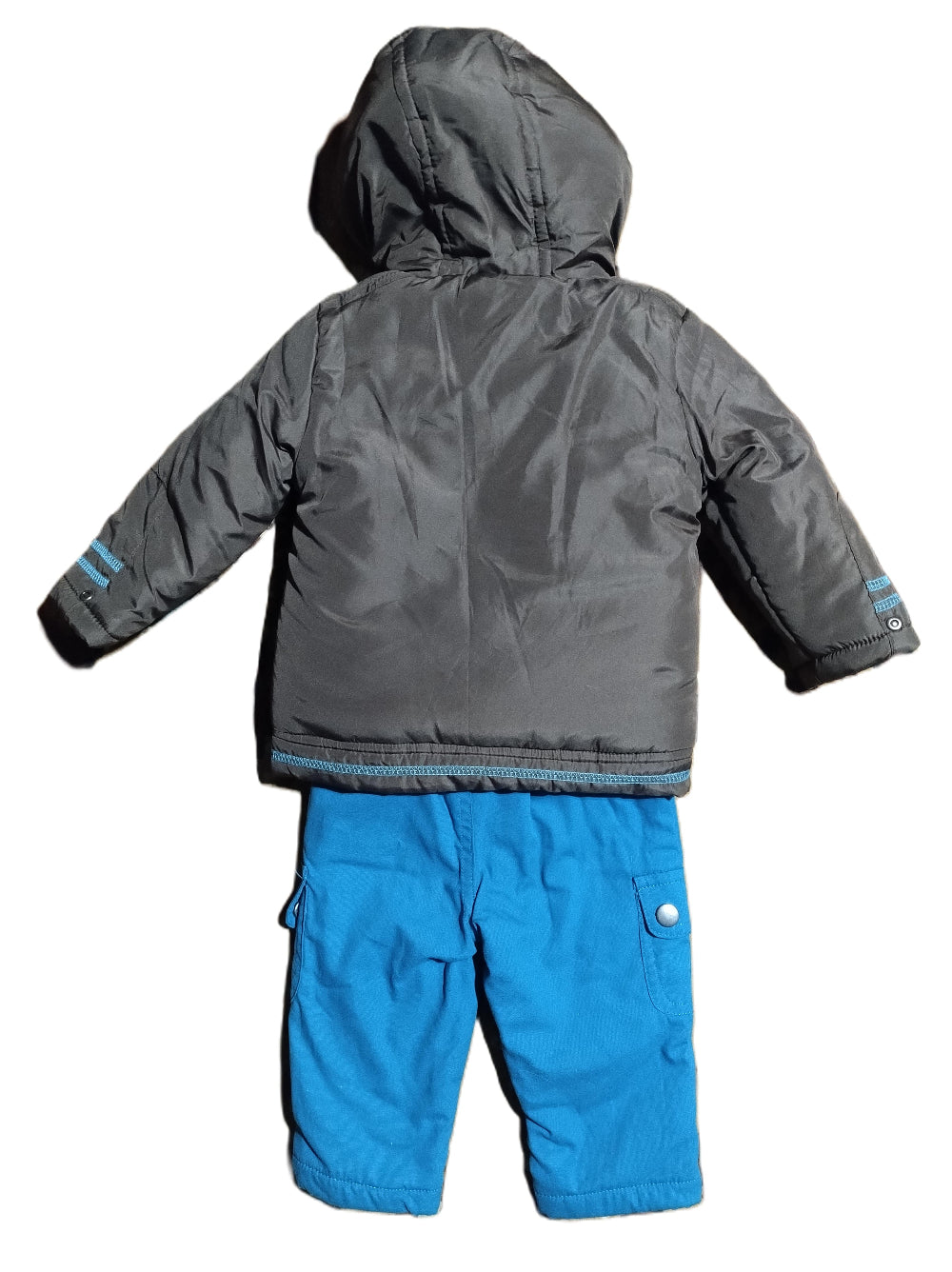 Set Mickey Mouse cu geaca deschisă, interiorul din fleece și tricoul cu mâneci lungi la vedere