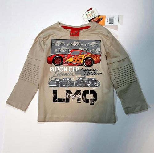 Bluza baieti Disney Cars Lightning McQueen gri Piston Cup 8 ani