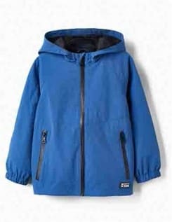 Geacă de vânt și ploaie albastră copii Zippy Windbreaker cu glugă