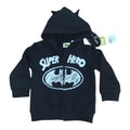 Hanorac Batman Super Hero negru gluga urechi 3D baieti