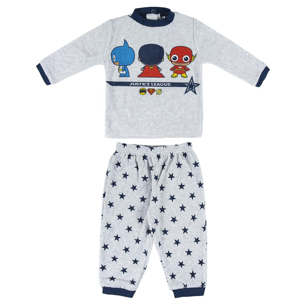 Spatele bluzei pijama Justice League cu capse