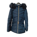 Geacă Lungă de Iarnă Puffer C&A Strong Amazing Girl cu Blăniță și Curea în Talie –| Second Hand Premium