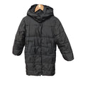 Geacă Lungă de Iarnă Puffer H&M cu Glugă, Negru Mat – Mărimea 146 (10-11 Ani) | Second Hand Premium