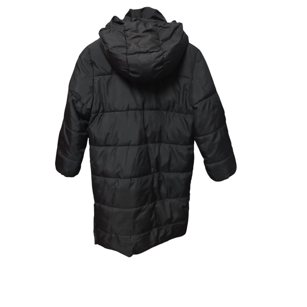Geacă Lungă de Iarnă Puffer H&M cu Glugă, Negru Mat – Mărimea 146 (10-11 Ani) | Second Hand Premium