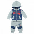 Trening Vătuit Bebe Lee Cooper Est. 1908 - Gri Melanj și Bleumarin cu Glugă